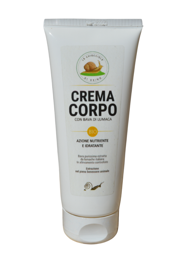 Crema corpo con bava di lumaca nutriente, idratante e rigenerante per pelle arrossata o con smagliature