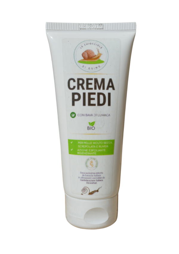 Crema piedi con bava di lumaca nutriente e rigenerante per pelle secca