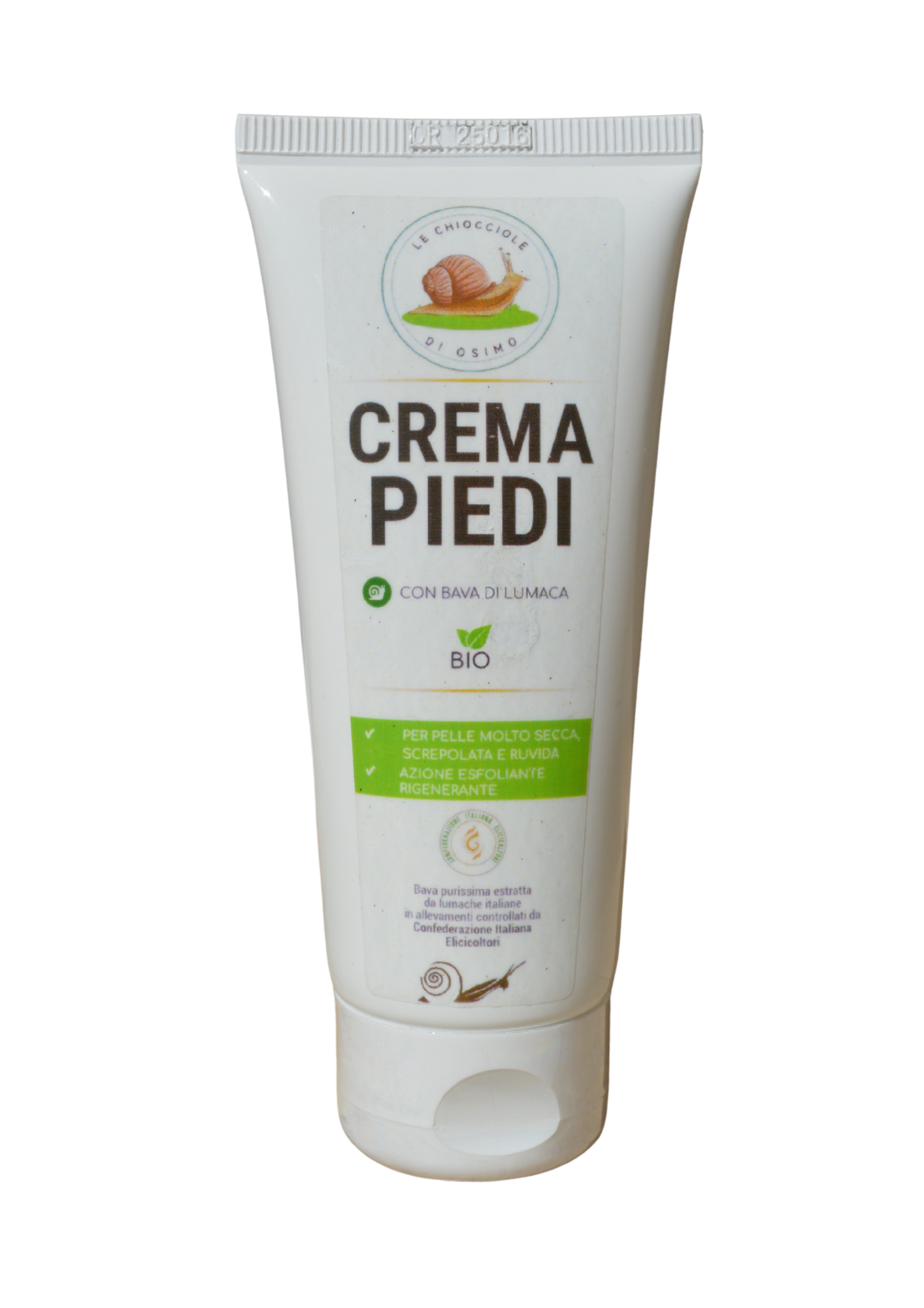 Crema piedi con bava di lumaca nutriente e rigenerante per pelle secca