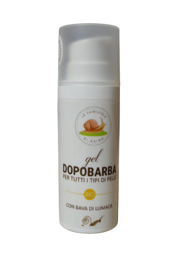 Gel dopo barba lenitivo con bava di lumaca, calendula, eucalipto e hammamelis