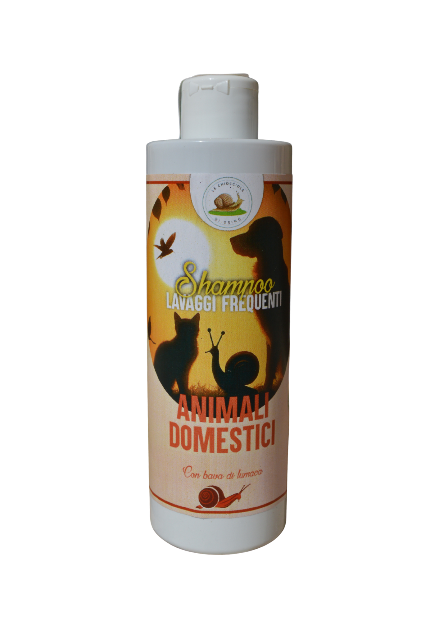Shampoo per animali domestici con bava di lumaca illuminante e antibatterico