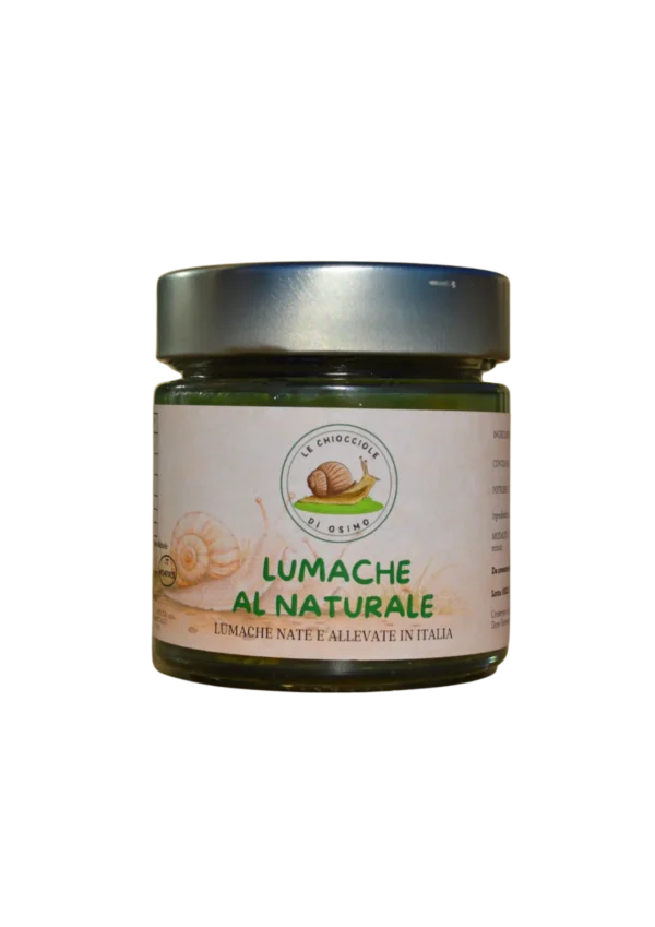 Barattolo in vetro da 200g di lumache al naturale Le Chiocciole di Osimo