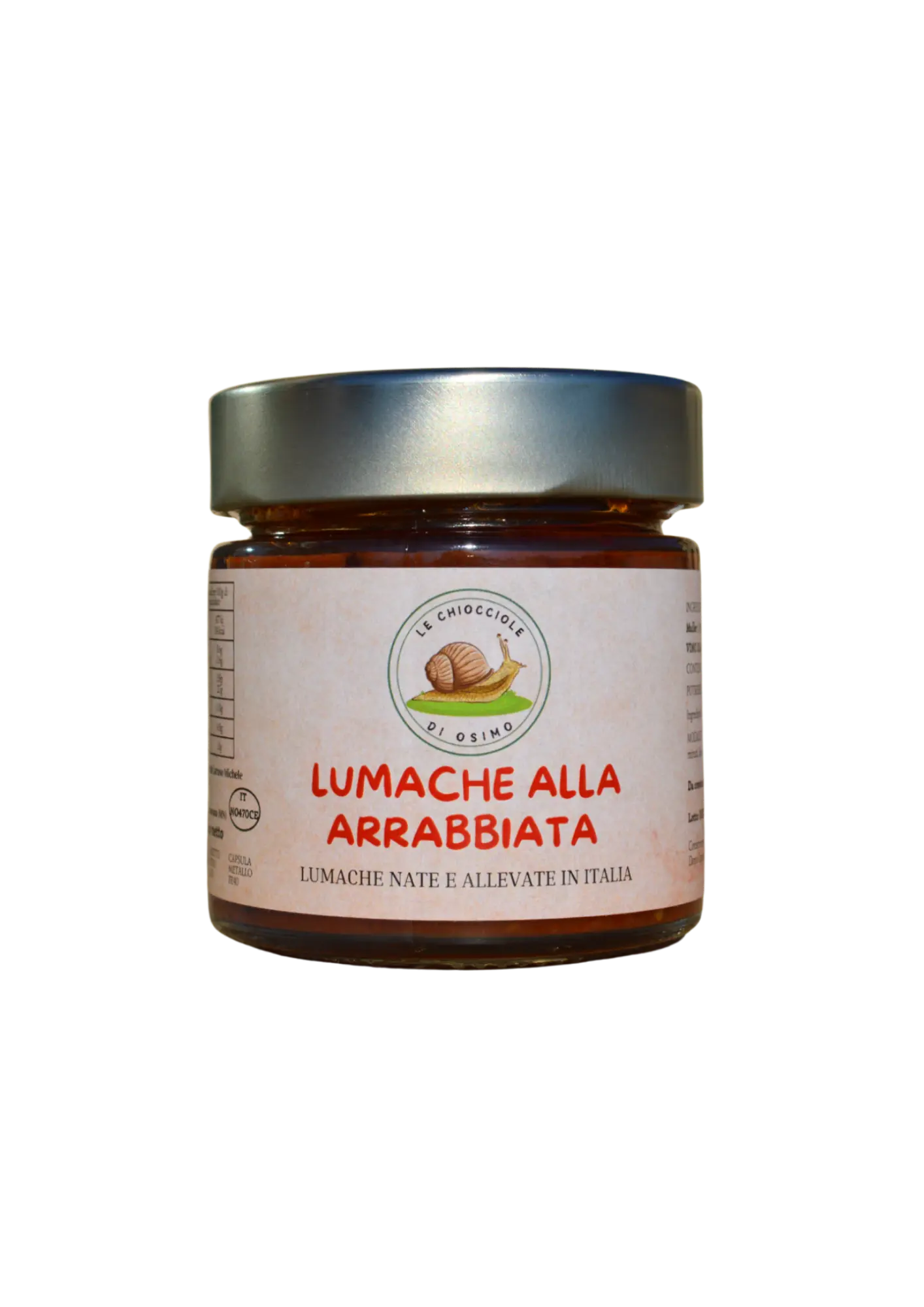 Barattolo in vetro da 200g di lumache all