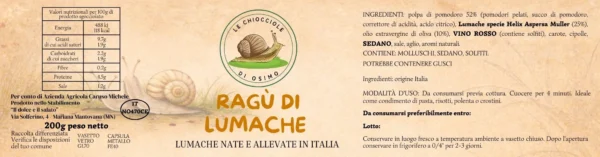 Ragù di lumache - 200g